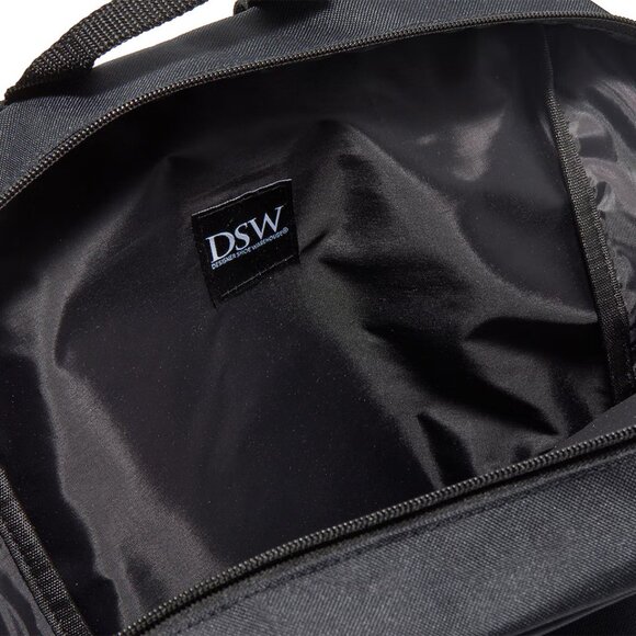 NWT DSW Black & Tan Backpack, Canvas w/Leather Details, Unisex Full Size - Picture 5 of 7